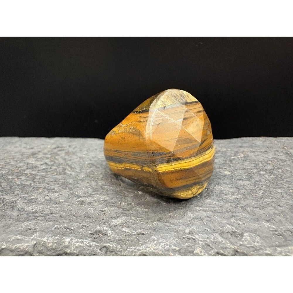 Vintage Natural Tigers Eye Ring Size 6.5 Chunky